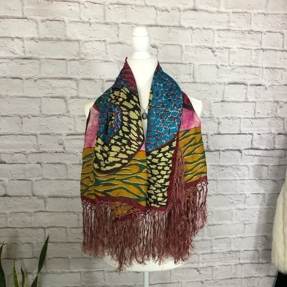 Vintage Lady Lord silk square scarf